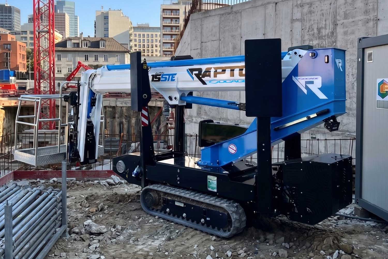 electric telescopic spider lift