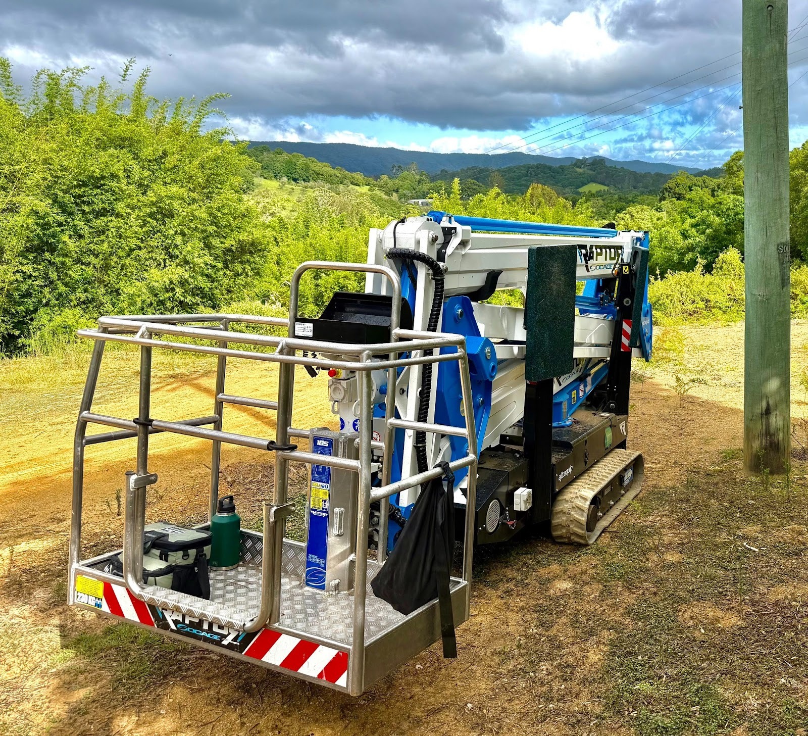 socage raptor 18S in a remote location